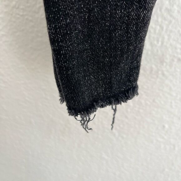 Zara kids Black Jeans, size 6, raw‎ hem - Picture 3 of 7